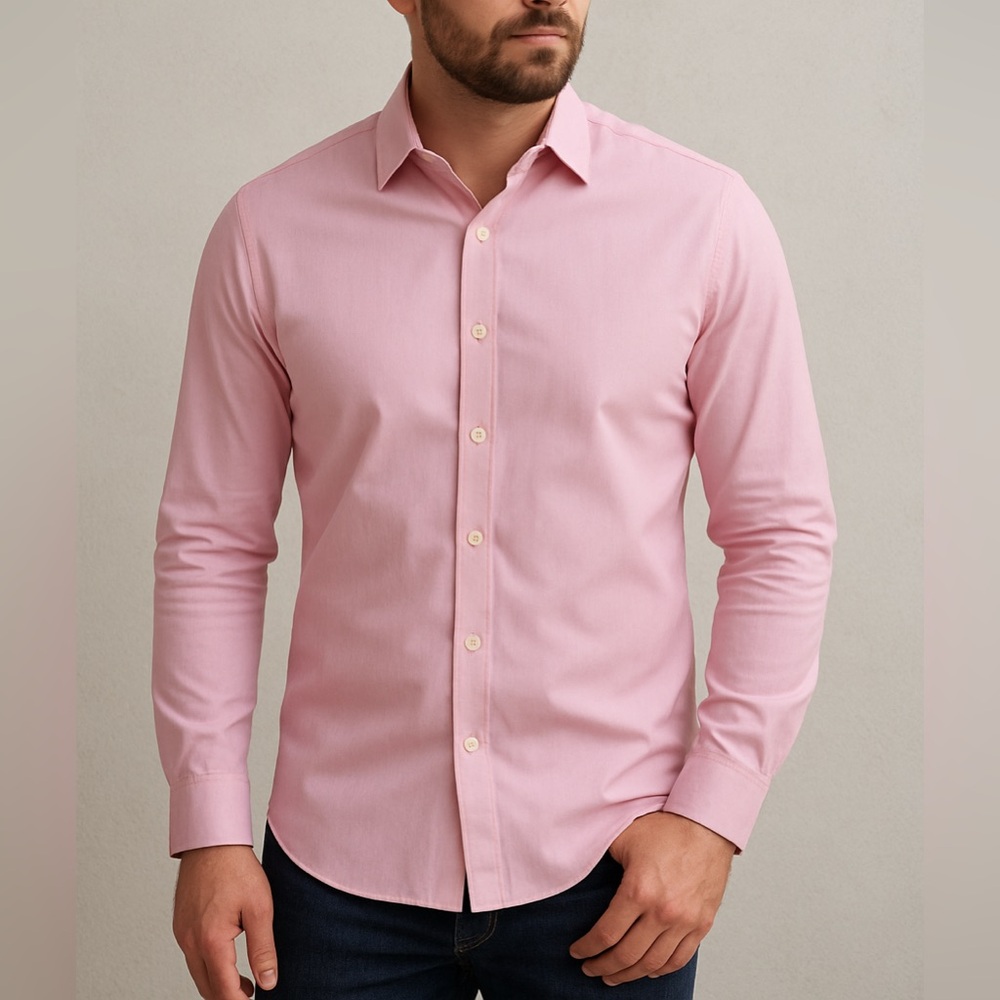 Mr. Turk longsleeve button down dress shirt in pink - X nwt